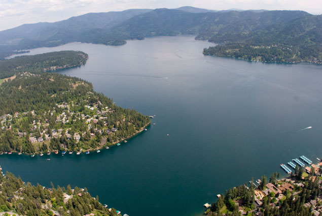 Aerial View of Hayden, ID